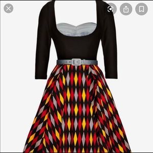 Pinupgirl Clothing Red House Alfred dress XL